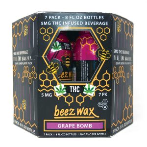 Beezwax Grape Bomb Drink 7pk 8oz 5mg