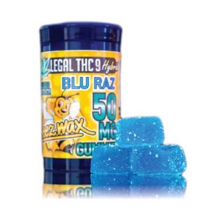 THC 9 Blu Razz Hybrid Gummies