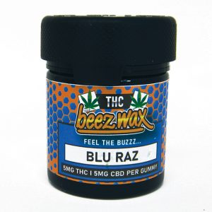 Beezwax Blu Raz THC Gummies